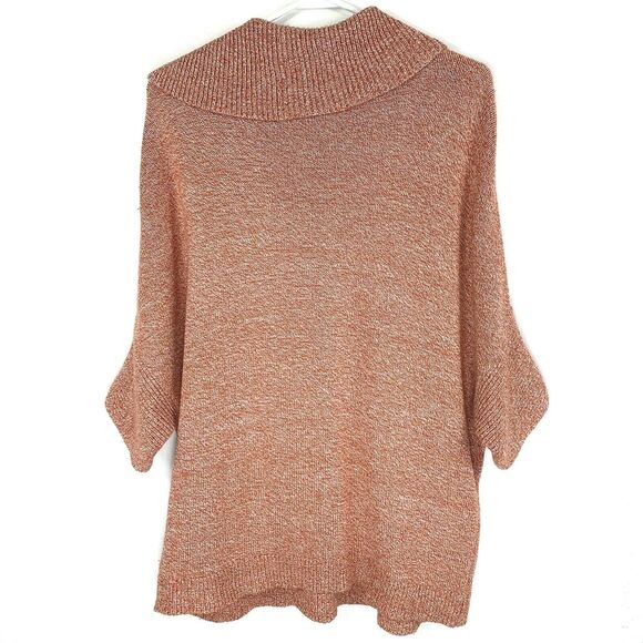 Cabi Womens Sweater Size Small Foldover Collar Pullover Tunic Short Sleeve - Picture 3 of 5